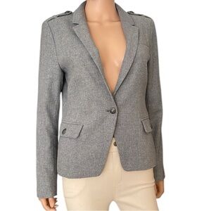 NWOT Banana Republic gray schoolboy blazer w epilates
